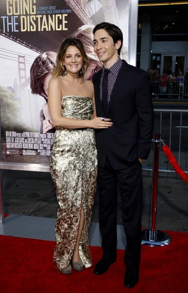 Drew Barrymore Justin Long Los Angeles Premiere Going Distance Held — Stock Photo, Image