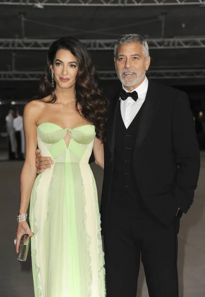 George Clooney Amal Clooney Amal Clooney Και George Clooney Στο — Φωτογραφία Αρχείου