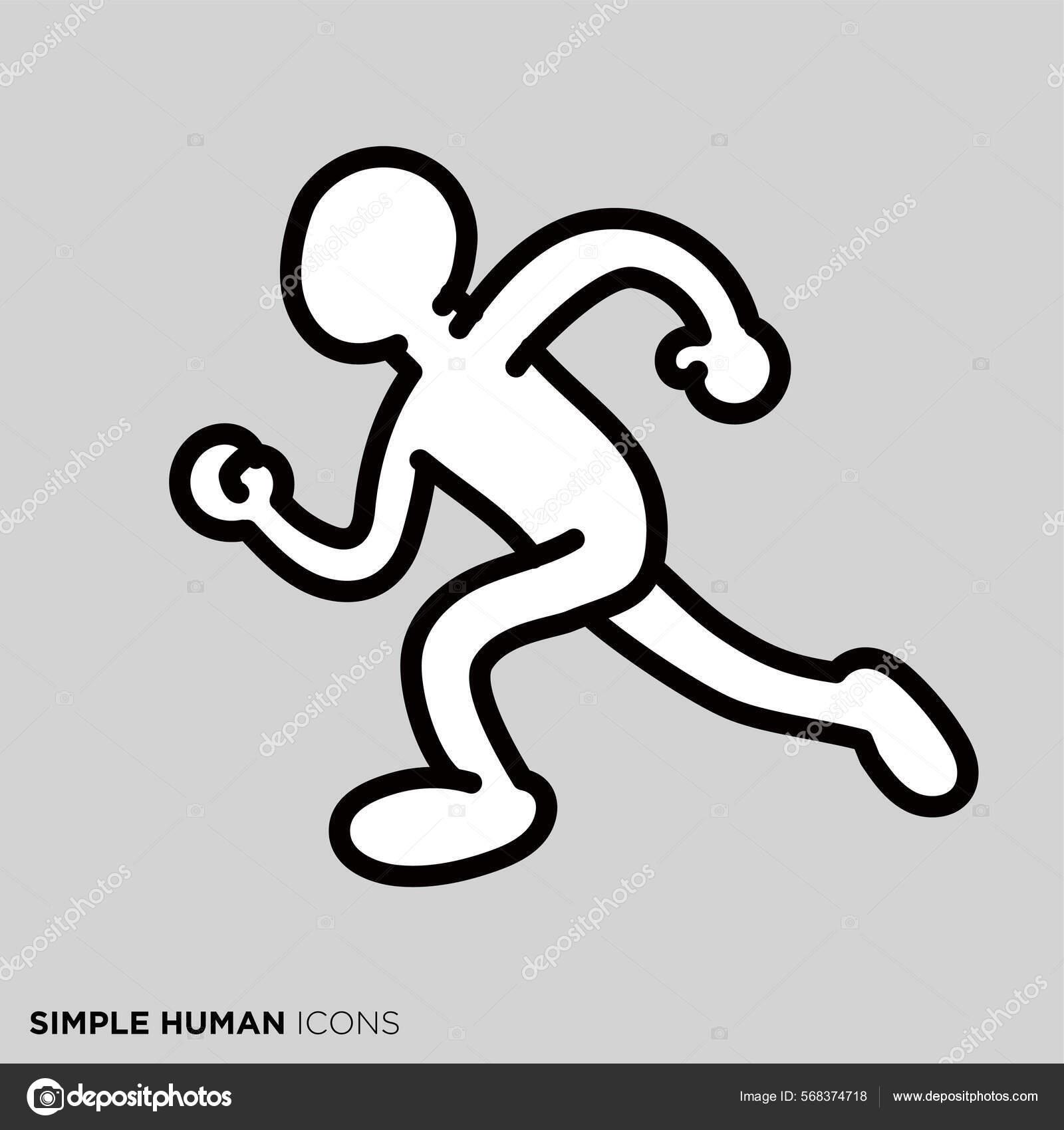 一个简单的人的姿势说明\, image size:1600x1700