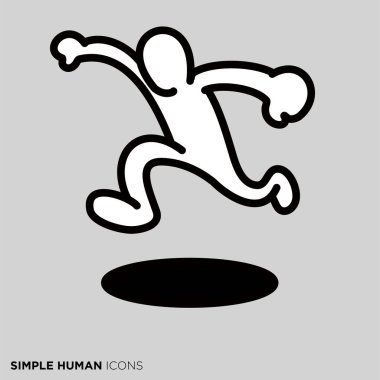 Basit bir insan simgesi serisi 