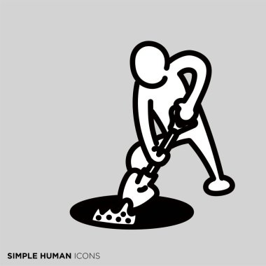 Basit insan simgesi serisi 