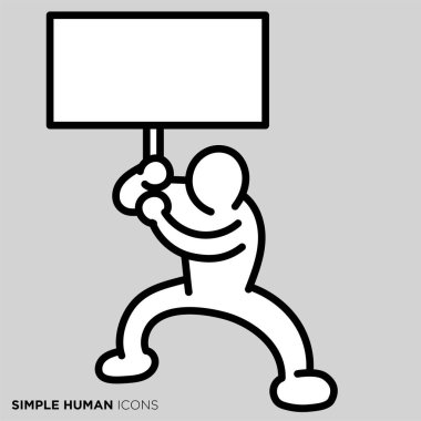 Basit insan simgesi serisi 