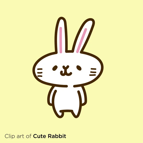 Illustration Cute Rabbit Character — Image vectorielle