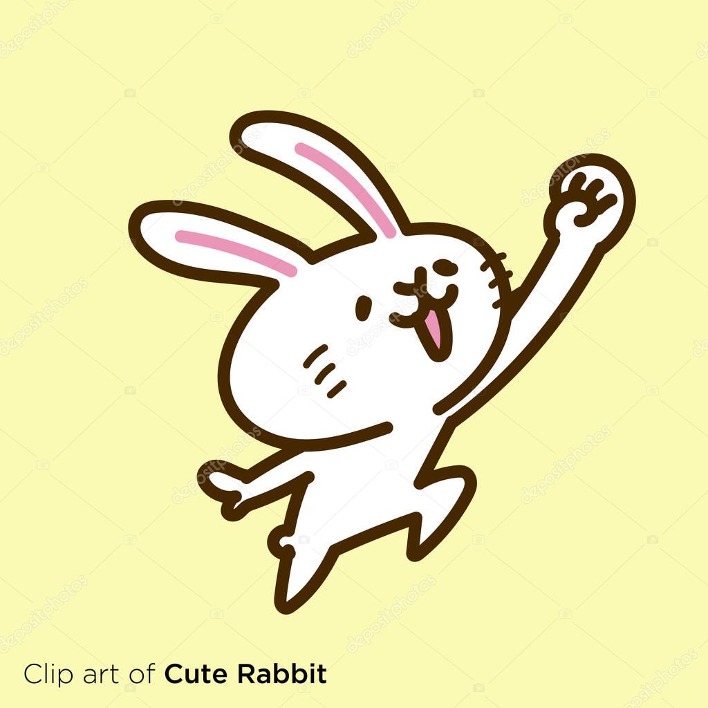 Rabbit character illustration series 