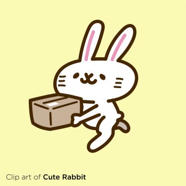 Rabbit character illustration series 
