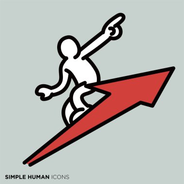 Simple human icon series 