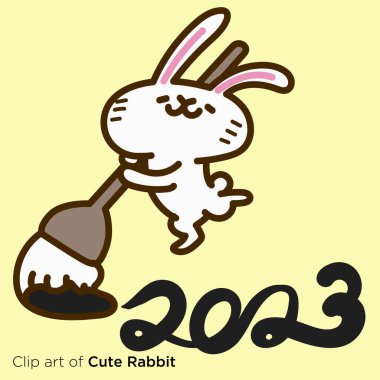 Rabbit character illustration series 