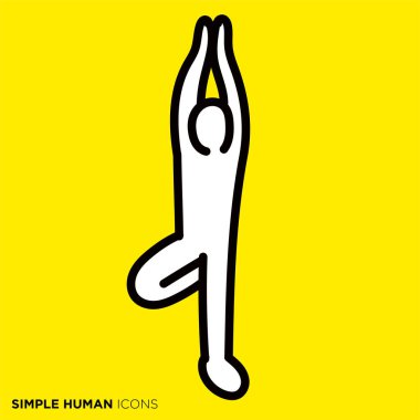 Simple human icon series 