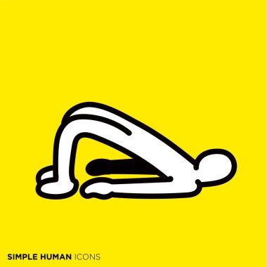Simple human icon series 