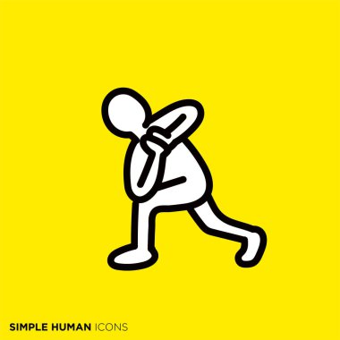 Simple human icon series 