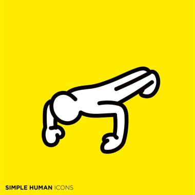 Simple human icon series 