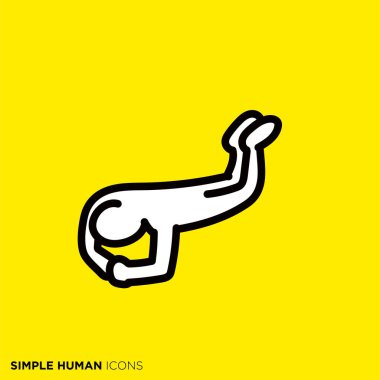 Simple human icon series 