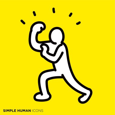 Simple human icon series 