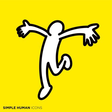 Simple human icon series 