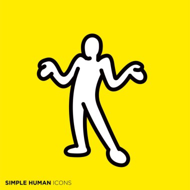 Simple human icon series 