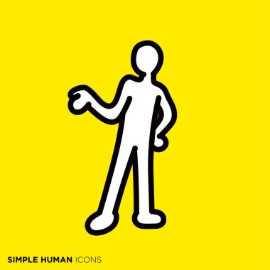 Simple human icon series 