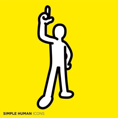 Simple human icon series 