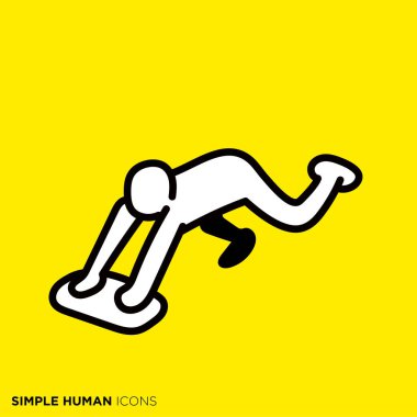 Simple human icon series 