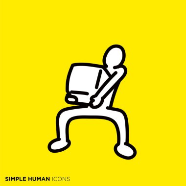 Simple human icon series 