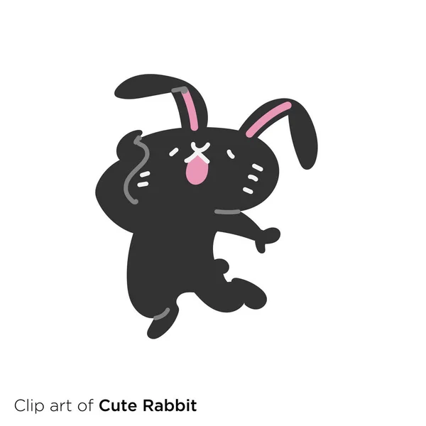 Rabbit Character Illustration Series Rabbit Rabbit — 스톡 벡터