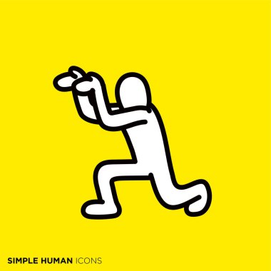 Basit insan ikonu serisi 