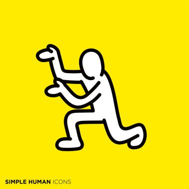 Simple human icon series 