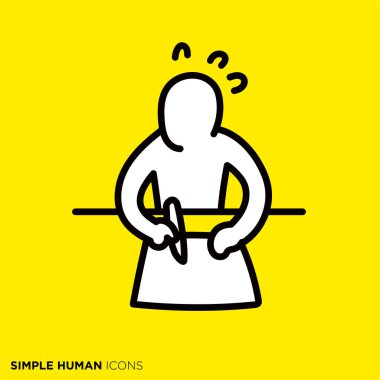 Basit insan simgesi serisi 