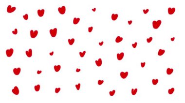 Çizilmiş 2D kalp animasyonu, 2D animasyon kalp şekli, Sevgililer Günü animasyonu kalp