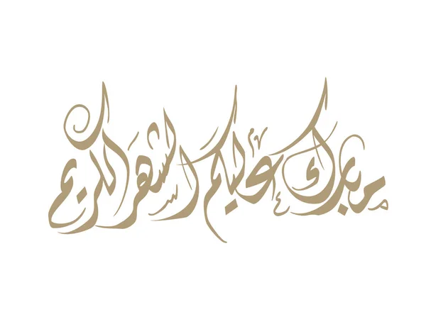 Ramadan Kareem Wenskaart Ramadhan Mubarak Vertaald Happy Holy Ramadan Maand — Stockvector