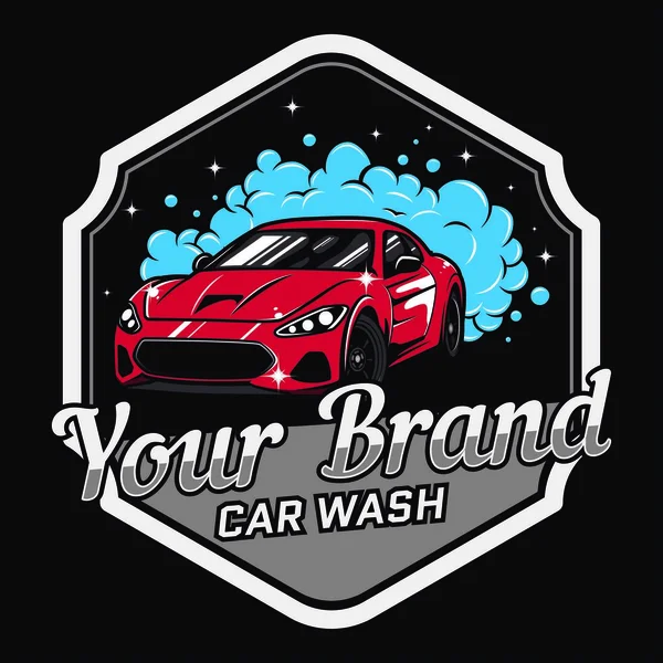 Diseño Logotipo Para Emprendedores Ámbito Del Lavado Detalle Automóviles Con Vectores De Stock Sin Royalties Gratis