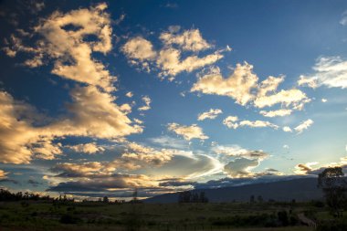 Multiple exposure composite of an almost clear sky over the plateau near the colonial town of Villa de Leyva in central Colombia.