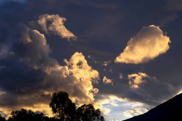 Multiple Exposure Composite Foreglow Color Very Particular Cloud Formation Colonial — Fotografia de Stock