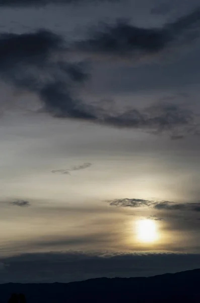 Very Peaceful Sunset Far West Andean Mountains Plateau Colonial Town — Stock Photo, Image