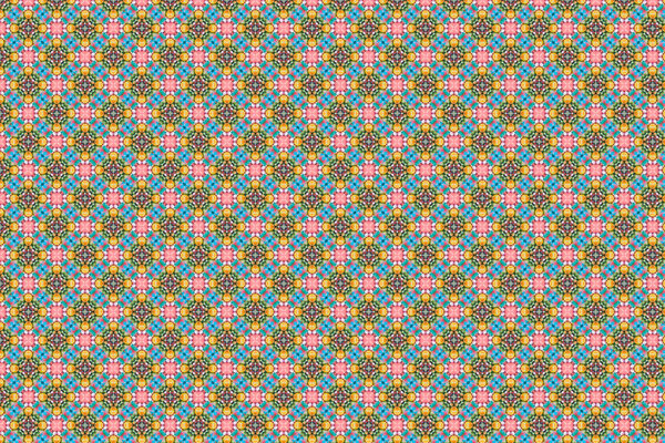 Colorfull abstract pattern that looks like flowers, created from a macro photography of fluids bubbles.