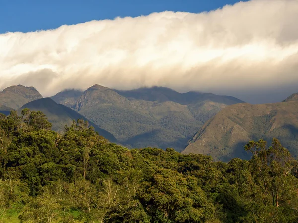 Dense Cloud Floats Mountains Iguaque Region Sunset Eastern Andes Range — Stock Photo, Image