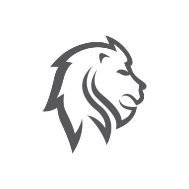 Aslan başı logo resimleri çizimi tasarımı