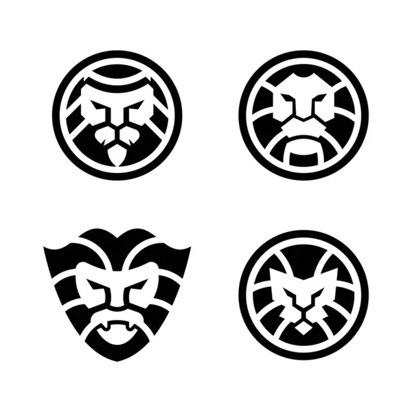 León Logo Imágenes Ilustración Diseño — Vector de stock