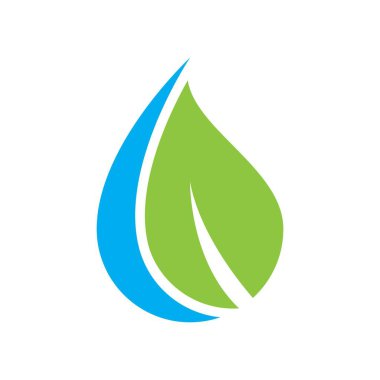 Eko su logosu resim çizimi tasarımı