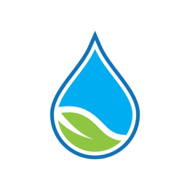 Eko su logosu resim çizimi tasarımı