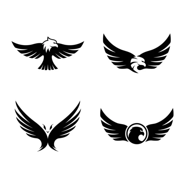Logo Águila Imágenes Ilustración Diseño — Vector de stock