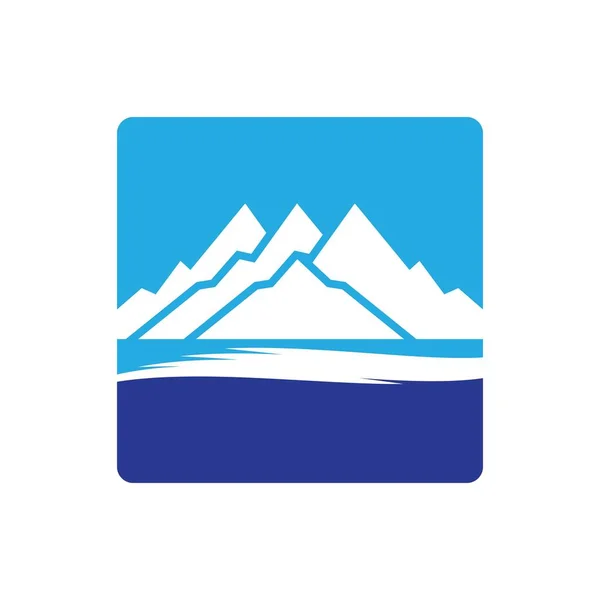Logotipo Montaña Imágenes Ilustración Diseño — Vector de stock