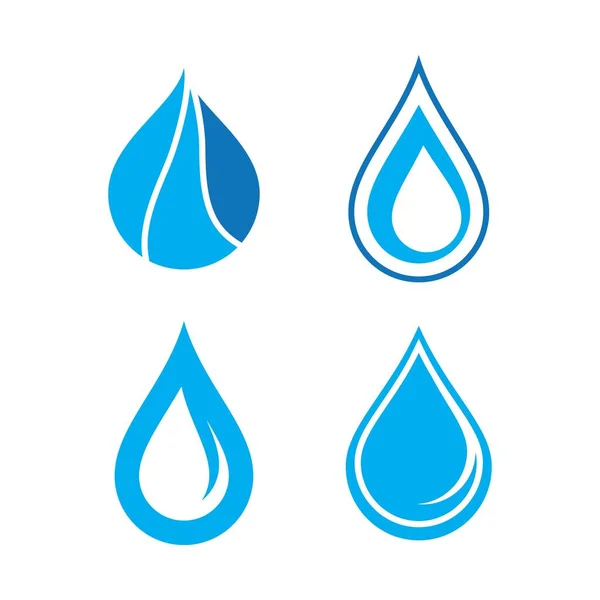 Gota Agua Logo Imágenes Ilustración Diseño Vectores de stock libres de derechos
