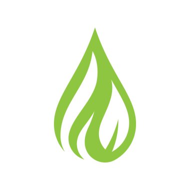 Eko su logosu resim çizimi tasarımı