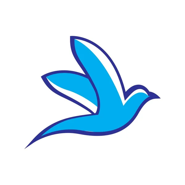 Design Ilustração Imagens Logotipo Pomba — Vetor de Stock