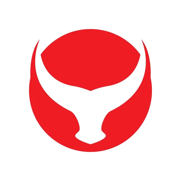 Illustration Logo Corne Taureau — Image vectorielle