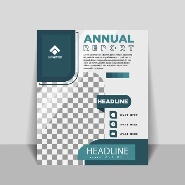 Omslag Ontwerpen Voor Jaarverslagen Zakelijke Catalogi Tijdschriften Pamfletten Boekjes Brochure — Stockvector