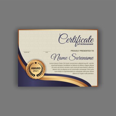 Profesyonel sertifika şablonu diploma tasarımı