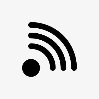 Sinyal simgesi tasarımı, kullanıcı arayüzü için de kullanılabilir. Mobil uygulamalar, web uygulamaları ve yazdırma ortamları için elverişli.