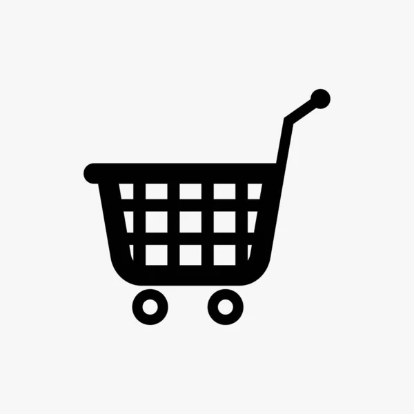 Shopping Cart Vector Design White Background Can Also Used User — Stock Vector