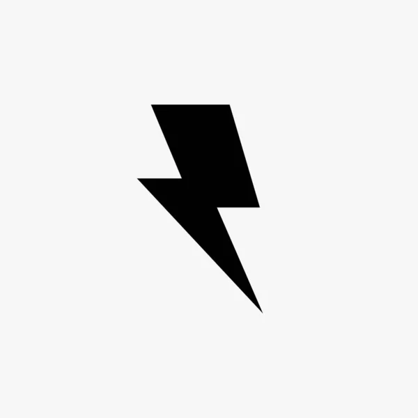 Електричний Блискавичний Затвор Логотип Ваших Потреб Ікона Грім Сучасний Плоский — стоковий вектор